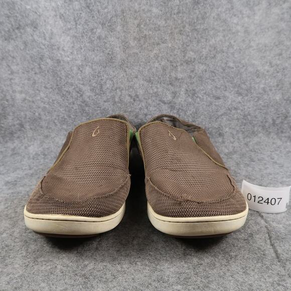Olukai Shoes Mens 10 Slip On Casual Loafers Nohea Mesh Flats Brown Comfort Surf main image 5